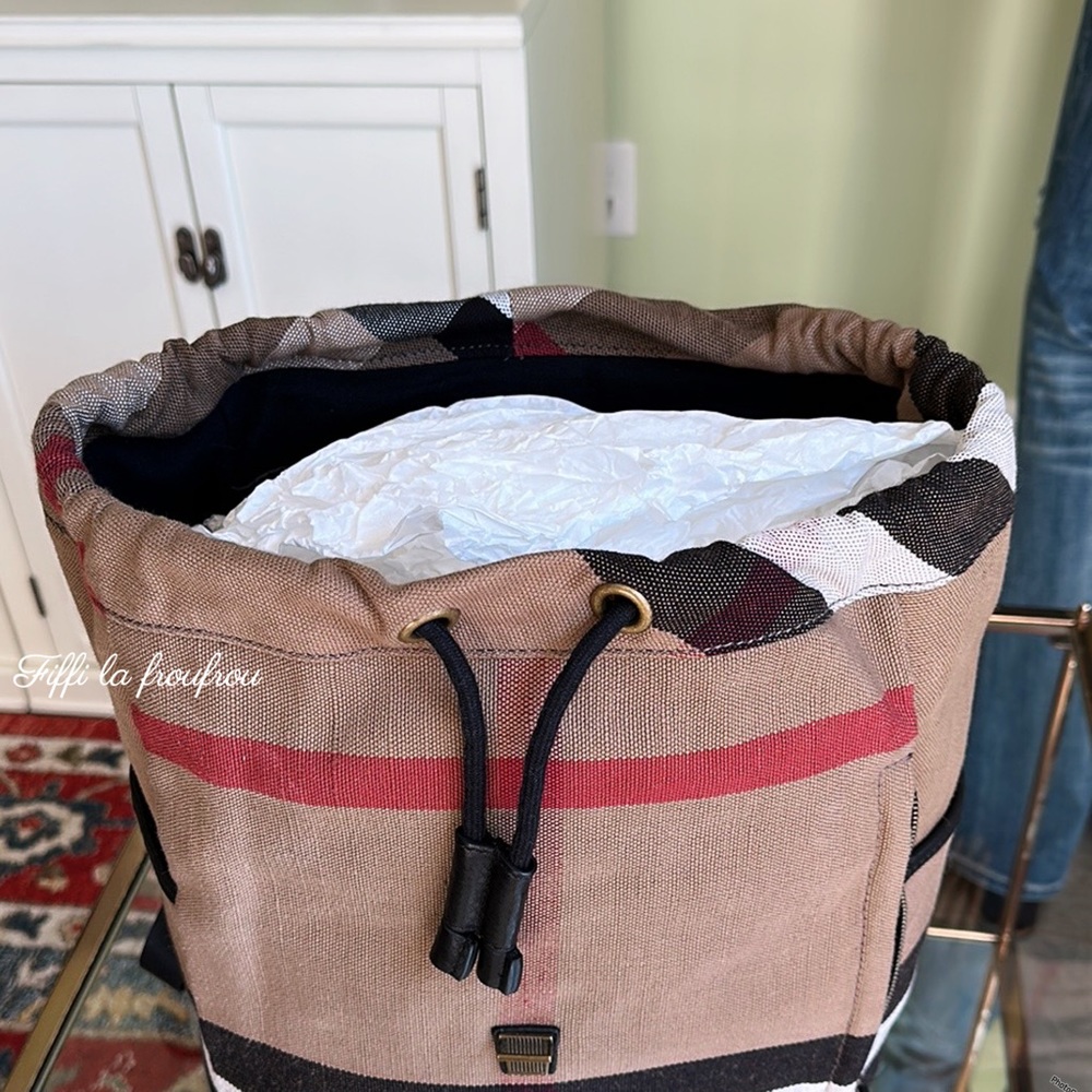 Burberry Tan and Black Men's Backpack - Picture 7 of 16